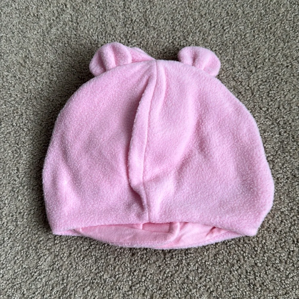 080 NWT Luvable Friends Toddler Girls' Beary Cozy Hat‎ and Mitten Set - Size: 4T